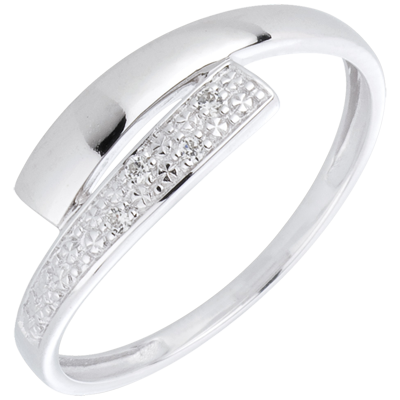 bague femme or blanc