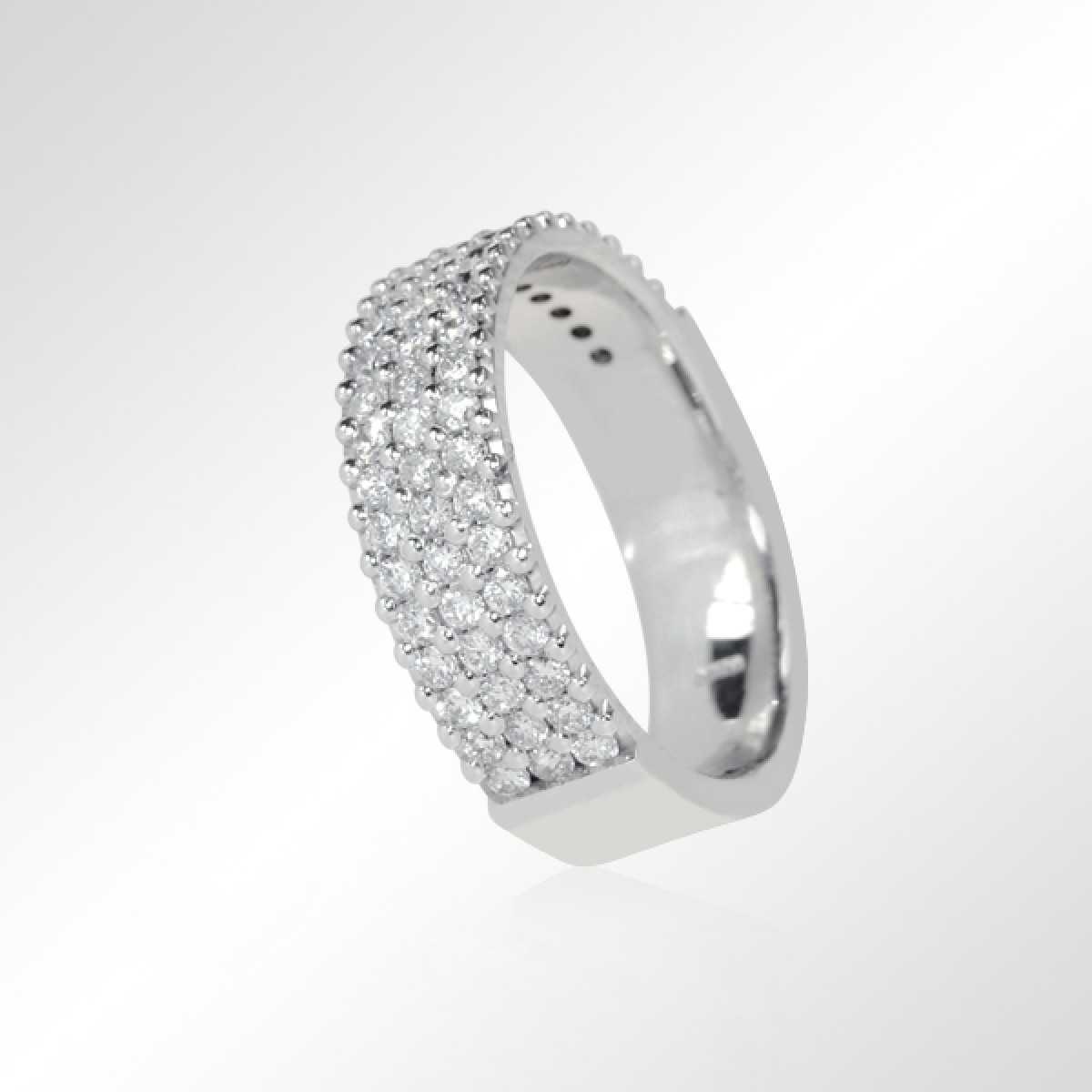 bague or blanc diamant