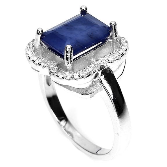 bague saphir bleu