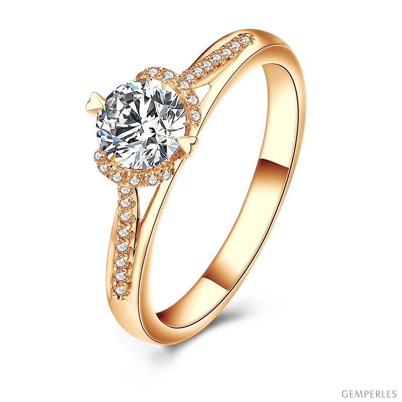 bague solitaire diamant