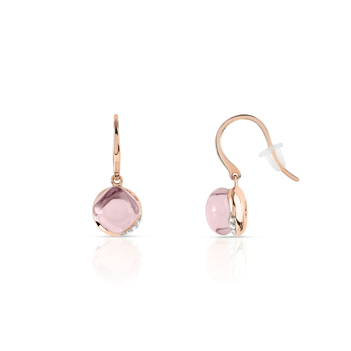 boucle d oreille or rose