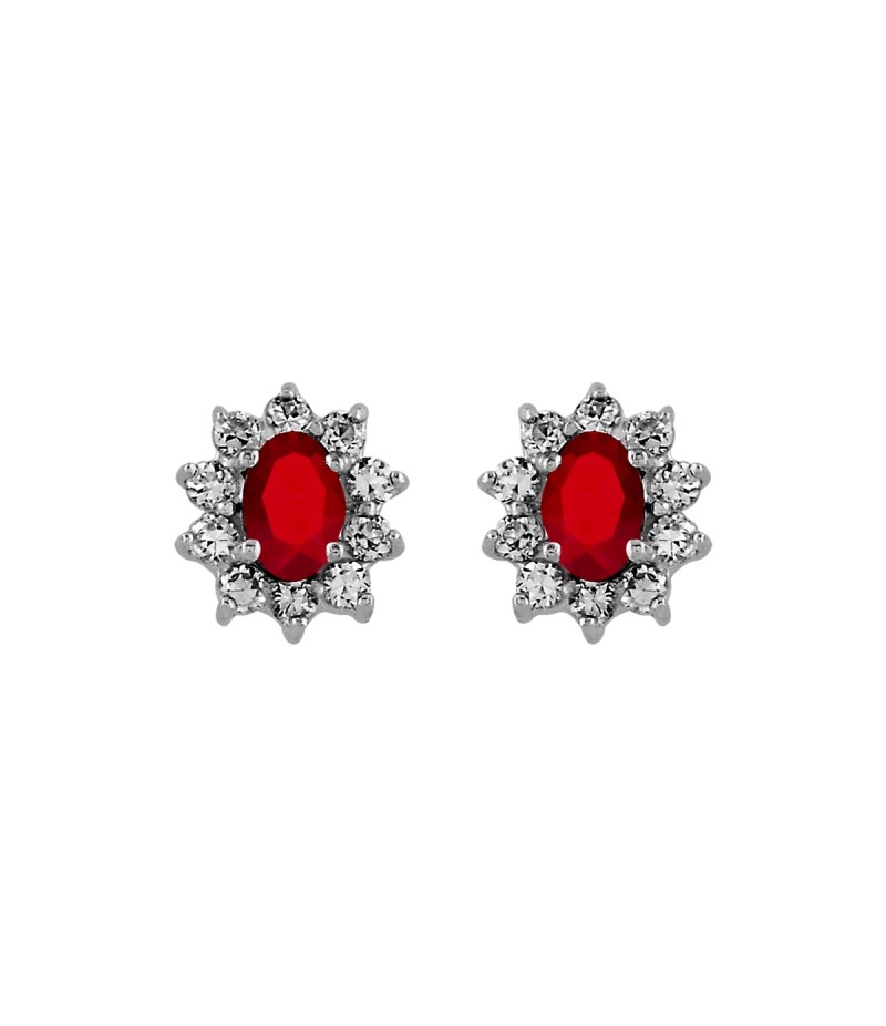 boucle d oreille rouge