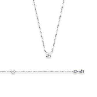 collier femme argent