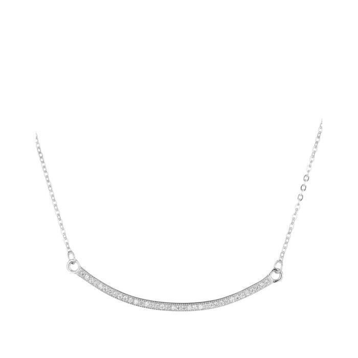 collier femme argent