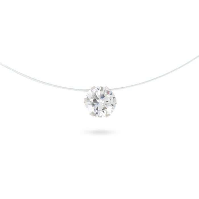 collier femme argent