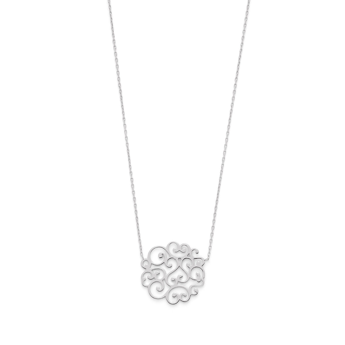 collier femme argent