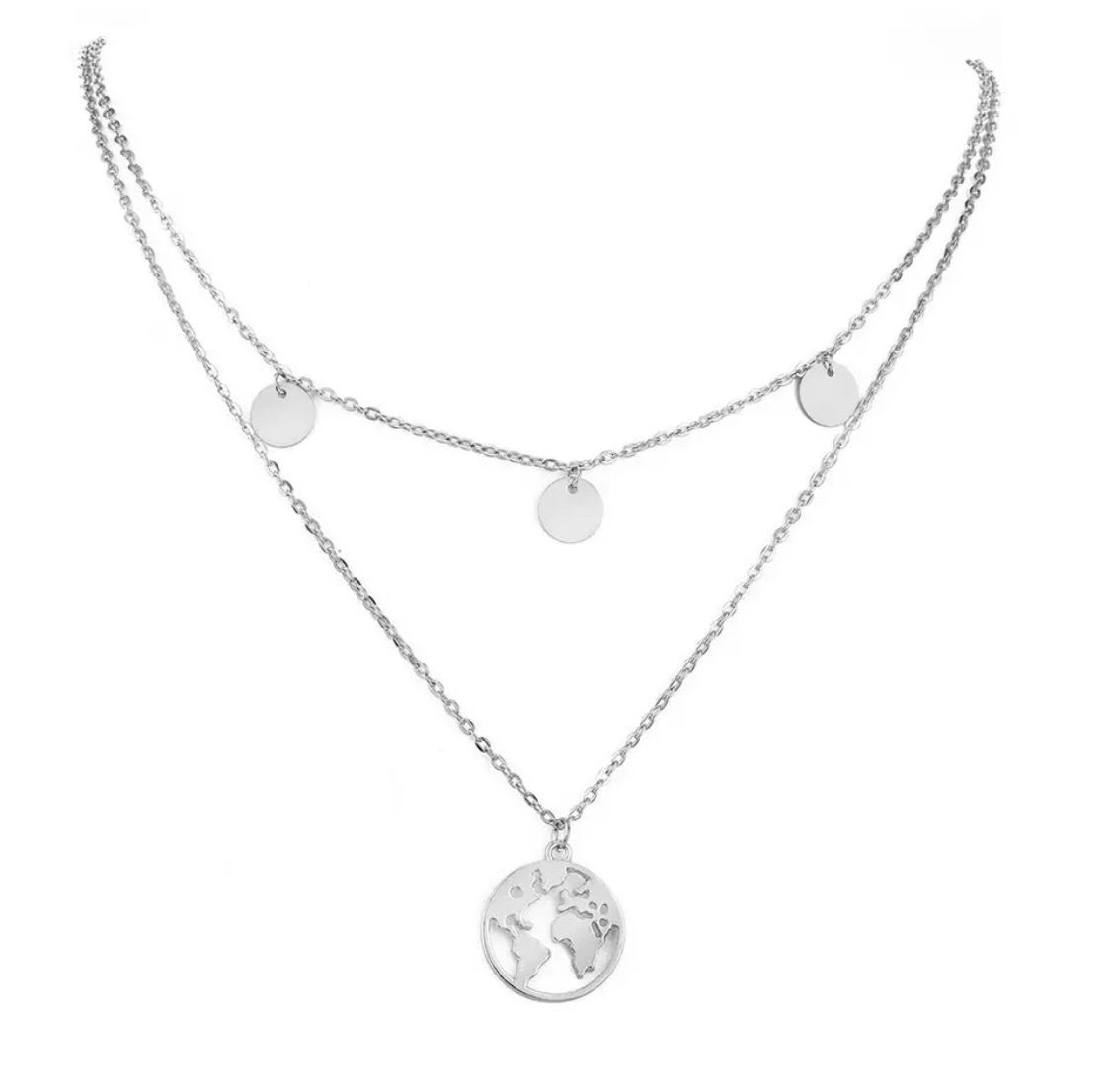 collier femme argent